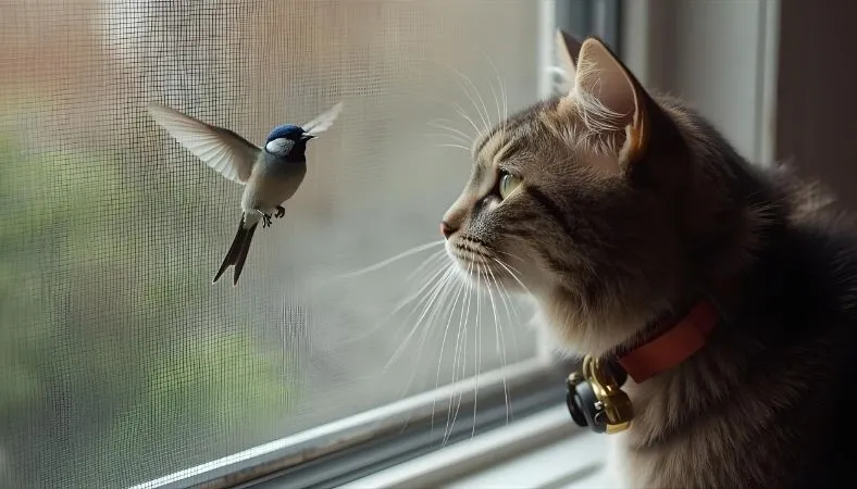 can cats kill birds by staring at them